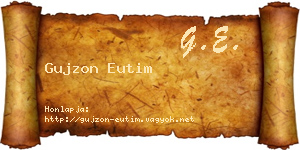 Gujzon Eutim névjegykártya
